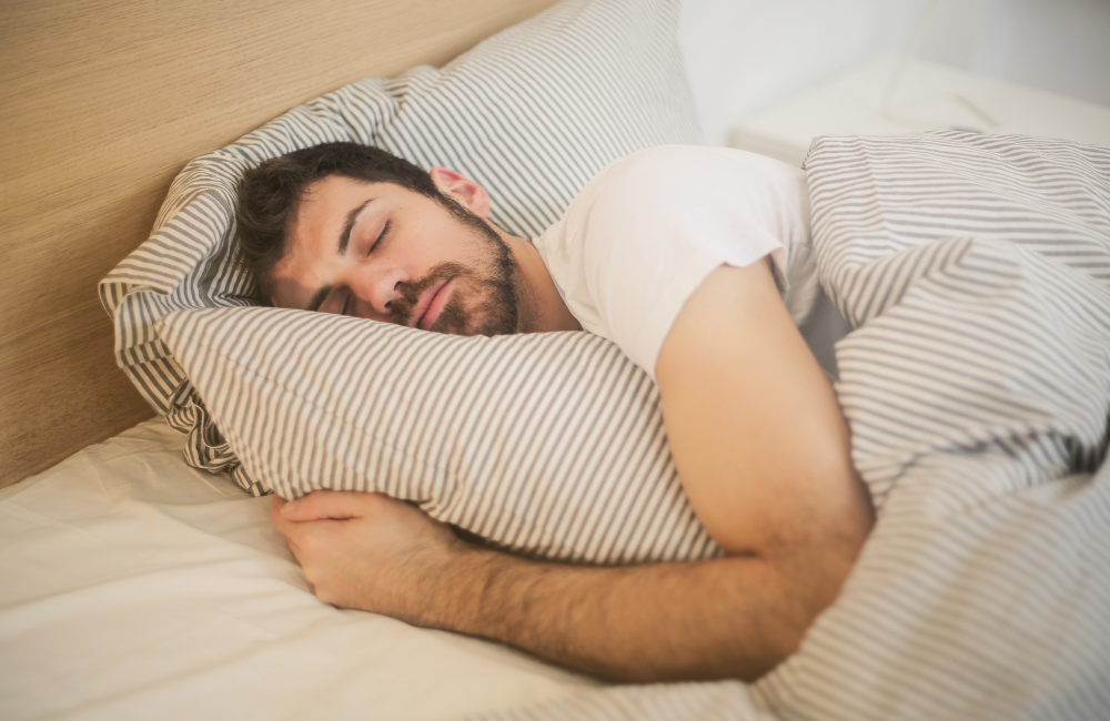 a person is succesfully sleeping after taking sleep breakthorugh